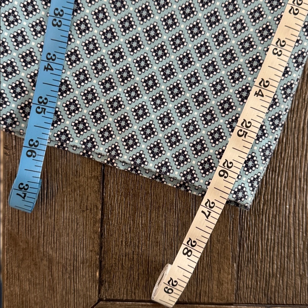 NYDJ Everyday Trouser Pants San Miguel Tile Blue Daisy - Picture 13 of 13